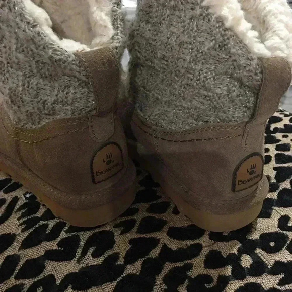 Bearpaw boots booties 6 suede wool - Picture 5 of 10